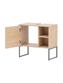 Waschbeckenunterschrank Rosalie in Eichenholz-Optik, B 60 cm, Gestell: Metall, lackiert, Eichenholz-Optik, B 60 x H 60 cm