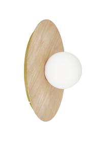 Nástěnné nebo stropní svítidlo Starling, Světle hnědá, bílá, Ø 33 cm, H 14 cm