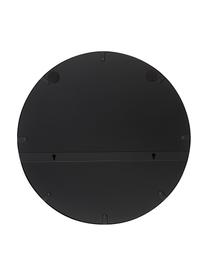 Okrúhle zrkadlo s čiernym rámom Lacie, Čierna, Ø 55 x H 3 cm