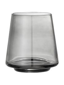 Waterglazen Yvette in grijs, 4 stuks, Glas, Grijs, Ø 10 x H 10 cm, 330 ml