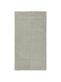 Ręcznie tuftowany dywan z wełny Mason, Jasny szary, we wzór, S 160 x D 230 cm (Rozmiar M)