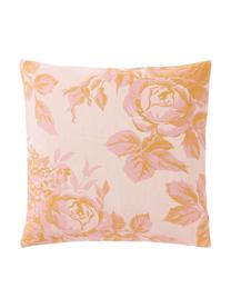 Poszewka na poduszkę z bawełny Breight, 100% bawełna, Blady różowy, pomarańczowy, beżowy, S 50 x D 50 cm