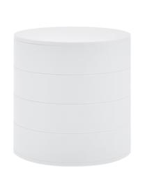 Schmuckdose Tower, Weiß, Ø 10 x H 10 cm