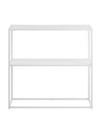 Metall-Regal Neptun mit Ablage, Metall, pulverbeschichtet, Weiß, B 80 x H 80 cm