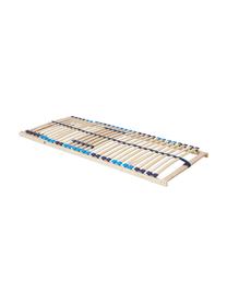 Rete a doghe con testiera regolabile Charles, Struttura: legno di faggio, metallo, Legno di faggio, Larg. 90 x Prof. 200 cm