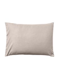 Taie d'oreiller en flanelle Biba, Beige, larg. 50 x long. 70 cm