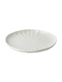Assiettes à dessert en porcelaine mate Sali, 4 pièces, Porcelaine, Gris clair, Ø 22 x haut. 3 cm