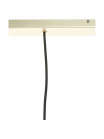 Hanglamp Orbiform van glas, Lampenkap: glas, Baldakijn: gecoat metaal, Messingkleurig, grijs, transparant, B 71  x H 15 cm