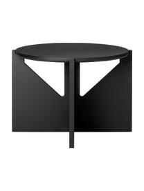 Konferenční stolek z dubového dřeva Future, Masivní lakované dubové dřevo, Černá, Ø 52 cm