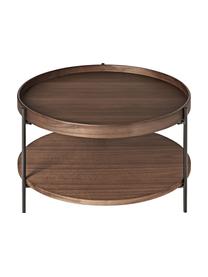 Kulatý dřevěný konferenční stolek Renee, Ořechové dřevo, Ø 69 cm