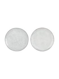 Ručně vyrobené mělké talíře Nordic Sand, 4 ks, Kamenina, Odstíny šedé, odstíny béžové, Ø 26 cm