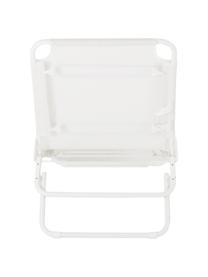 Leżak ogrodowy Fiam, Stelaż: aluminium, Biały, D 190 x S 58 cm