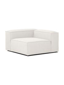 Moduł narożny Lennon, Tapicerka: 100% poliester Dzięki tka, Stelaż: lite drewno sosnowe, cert, Nogi: tworzywo sztuczne, Beżowa tkanina, S 119 x G 119 cm, lewostronna