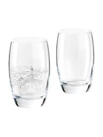 Waterglazen Salto, 6 stuks, Glas, Transparant, Ø 8 x H 12 cm, 350 ml