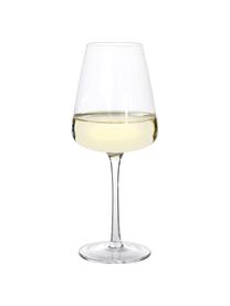 Bicchieri da vino bianco in vetro soffiato Ellery, 4 pezzi, Vetro, Trasparente, Ø 9 x Alt. 21 cm