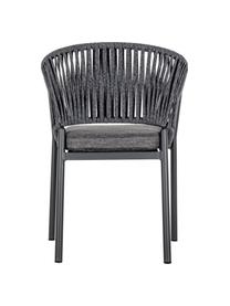 Krzesło ogrodowe Florencia, Stelaż: aluminium malowane proszk, Antracytowy, S 60 x W 80 cm