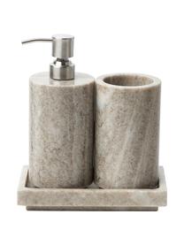 Marmor-Seifenschale Simba, Marmor, Beige, marmoriert, B 18 x H 3 cm