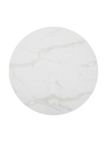 Okrągły stół do jadalni o wyglądzie marmuru Karla, Blat: płyta pilśniowa średniej , Biały, marmurowy, Ø 90 x W 75 cm