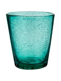 Verres à eau avec bulles d'air emprisonné Baita, 6 élém., Verre, Tons bleus et gris, Ø 9 x haut. 10 cm