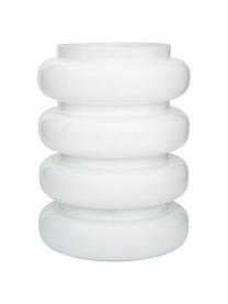 Designová váza z recyklovaného skla Bulb, Sklo, Bílá, Ø 19 cm, V 25 cm