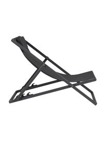 Leżak składany Taylor, Stelaż: aluminium malowane proszk, Ciemny szary, S 61 x D 102 cm