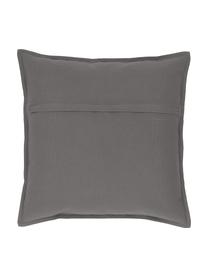 Federa arredo in cotone grigio scuro con bordino Mads, 100% cotone, Grigio scuro, Larg. 40 x Lung. 40 cm