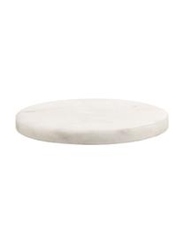 Marmor-Untersetzer Guda, 4 Stück, Marmor, Weiß, marmoriert, Ø 10 cm