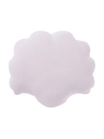 Cuscino in lino a forma di conchiglia Shell, Retro: 100% cotone, Lilla, Larg. 34 x Lung. 38 cm