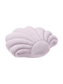 Coussin coquillage en lin Shell, Lilas, larg. 34 x long. 38 cm
