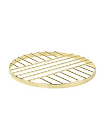 Dessous-de-plat Thrive, Métal, enduit, Couleur dorée, Ø 20 cm