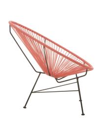Sillón de plástico Bahia, Asiento: plástico, Estructura: metal con pintura en polv, Coral, An 81 x F 73 cm