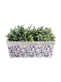 Osłonka na doniczkę XL z ceramiki Adela, Ceramika, Niebieski, szary, złamana biel, S 40 x W 15 cm