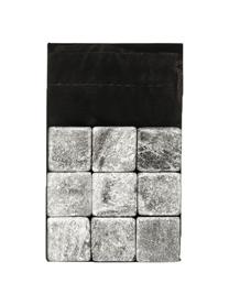 Whiskey stenen Rocking, 9 stuks, Speksteen, mousseline, Grijs, B 2 cm x H 2 cm