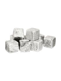 Whiskey stenen Rocking, 9 stuks, Opbergtas: fluweel, Grijs, B 2 x H 2 cm