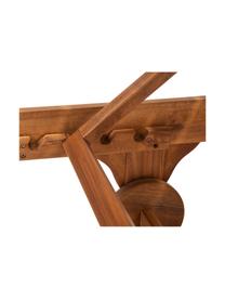 Gartenliege Somerset mit Auflage und ausziehbarem Tisch, Akazienholz, geölt, Akazienholz, B 70 x L 200 cm