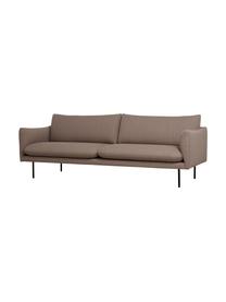 Pohovka s kovovými nohami Moby (3-miestna), Sivobéžová, Š 220 x H 95 cm