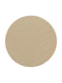 Runder In- & Outdoor-Teppich Toronto, 100% Polypropylen, Hellbraun, Ø 150 cm (Größe M)