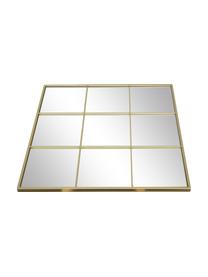 Specchio angolare da parete effetto finestra Clarita, Cornice: metallo rivestito, Retro: pannello di fibra a media, Superficie dello specchio: lastra di vetro, Dorato, Larg. 70 x Alt. 70 cm
