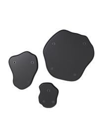 Set de espejos de pared sin marco Lia, 3 uds., Parte trasera: tablero de fibras de dens, Espejo: cristal, Plateado, Set de diferentes tamaños