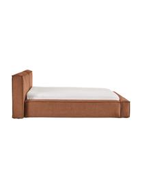 Čalúnená posteľ s úložným priestorom Lennon, Nugátová, Š 200 x D 200 cm