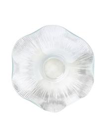 Glazen schalen Luce met groefreliëf in organisch vorm, 6 stuks, Glas, Transparant, Ø 23 x H 6 cm