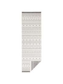 Obojstranný behúň do interiéru/exteriéru Kuba, 100 % polypropylén, Sivá, krémová, vzorovaná, Š 80 x D 350 cm