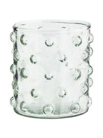 Bicchiere acqua in vetro soffiato con motivo in rilievo Spike 6 pz, Vetro soffiato, Trasparente, Ø 8 x Alt. 9 cm