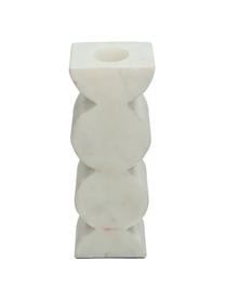 Świecznik Kinga, Poliresing, Biały, S 8 x W 16 cm