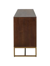 Credenza a spina di pesce con ante e finitura in legno d'acacia  Class, Legno, Larg. 180 x Alt. 80 cm