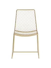 Krzesło Kira, Metal mosiądzowany, Odcienie mosiądzu, S 50 x W 86 cm