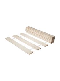 Somier de láminas Juan Carlos, 2 uds., Láminas: madera de abeto maciza, Láminas: madera clara Cubresomier: blanco, An 160 x L 200 cm