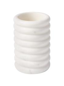 Vaso cepillo de dientes de mármol Orta, Mármol, Mármol blanco, Ø 8 x Al 12 cm
