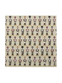 Papier-Servietten Darren mit Nussknacker-Motiven, 20 Stück, Papier, Beige, gemustert, B 33 x L 33 cm
