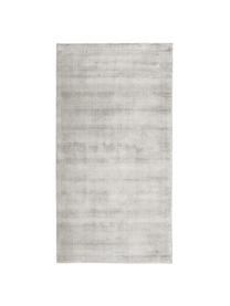 Tappeto in viscosa color grigio chiaro-beige tessuto a mano Jane, Retro: 100% cotone, Grigio chiaro-beige, Larg. 300 x Lung. 400 cm (taglia XL)